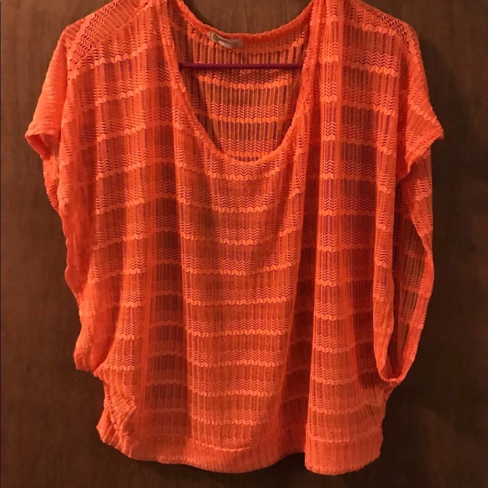 Large orange shirt